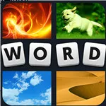 صورة لعبة كلمة و4صور