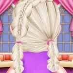 صورة قص شعر الفتاة السعيدة