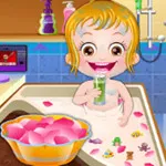 صورة استحمام بيبي هازل