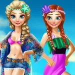 صورة تلبيس بنات ملابس الصيف على البحر