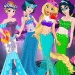 صورة العاب بنات تلبيس حوريات البحر الجميلات
