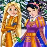 صورة تلبيس الاميرة ربانزل وسنووايت