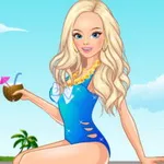 صورة تلبيس بنات ملابس سباحة